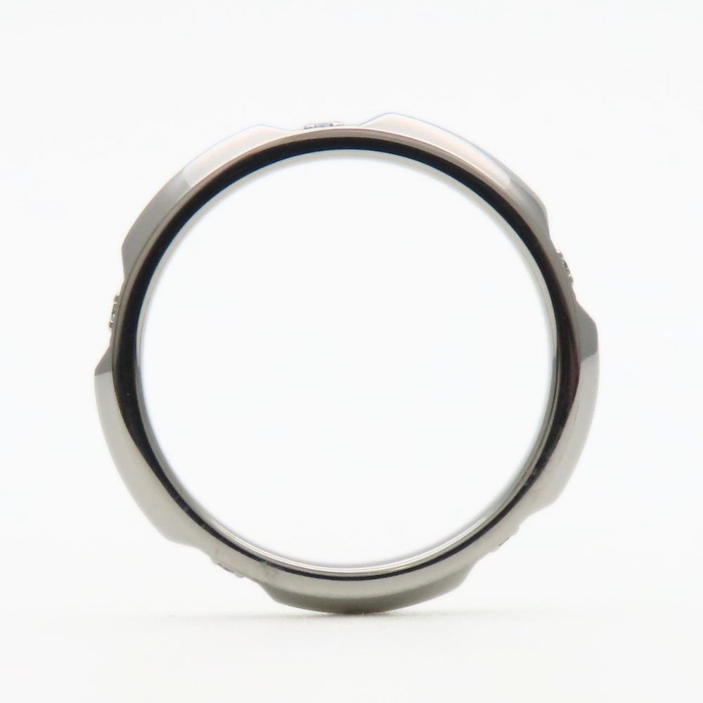Używane TIFFANY&Co. Pierścionek True band EU#50 Platyna Pt950/diament 4,5g Platyna 5PD