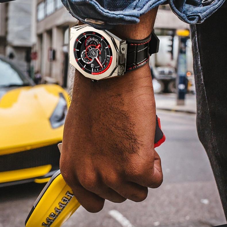 Bonest Gatti Watches Business, im Dunkeln leuchtende mechanische Uhr, wasserdichte Luxusuhr