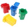 Kid 4Pcs/Set Trash Can Toy Garbage Truck Cans Curbside Vehicle Bin Toys