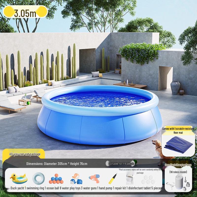 3.05M Fast-Inflating Inflatable Swimming Pool