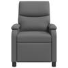 Recliner Chair Gray Faux Leather
