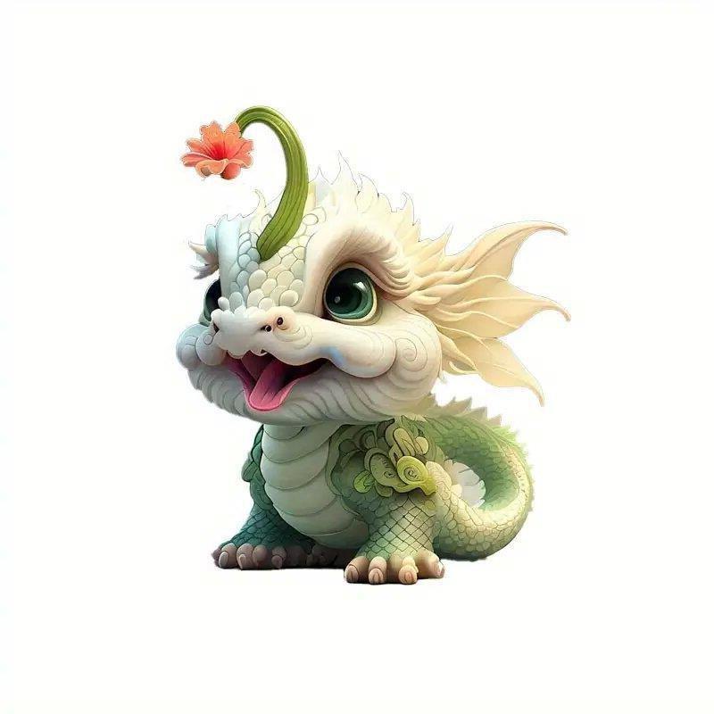 Kreativer 2D Acryl Niedlicher Drache Hängeanhänger Ideal für Auto- und Rucksackgebrauch