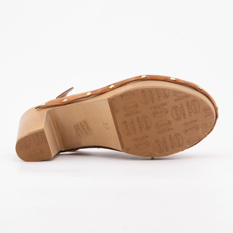 Brown Wedge Heel Clogs Miami Clog Woman SCHOLL