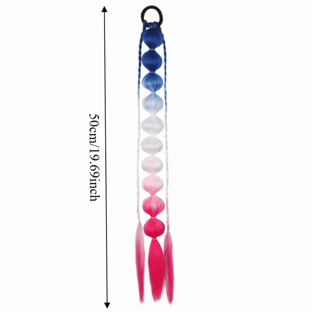 Lantern Braid Bubble Jumbo Braid Colorful Braided Ponytails Natural Twist Braid Bulk  for Women