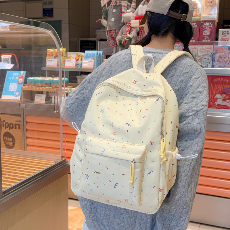 Schoolbag Japanese ins Small fresh and sweet student schoolbag women's large capacity lightweight travel backpack casual versatile backpack