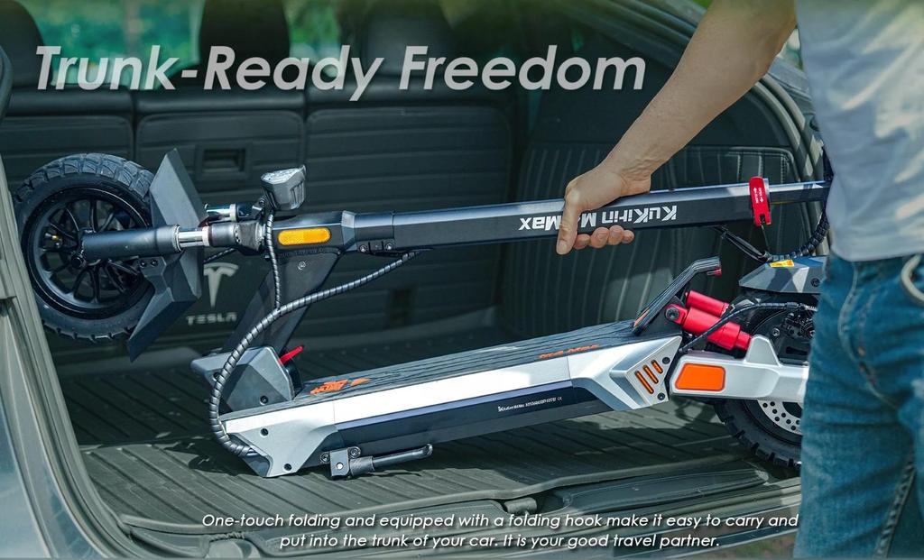 Foldable Electric Scooter Kukirin M4 Max, 800W Motor, 48V 18.2Ah Battery, Top Speed 45km/h, Cruising Range 65km, 10-inch Tires+4 Gifts
