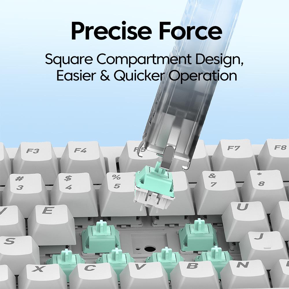 Multi-color 2-in-1 keyboard keycap switch puller, cover opener, universal keycap shaft dismantler, button puller, keyboard acc