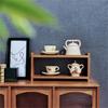 Wood Bookshelf 1:12 Realistic Model Cabinet Decorative Pretend Play Toy