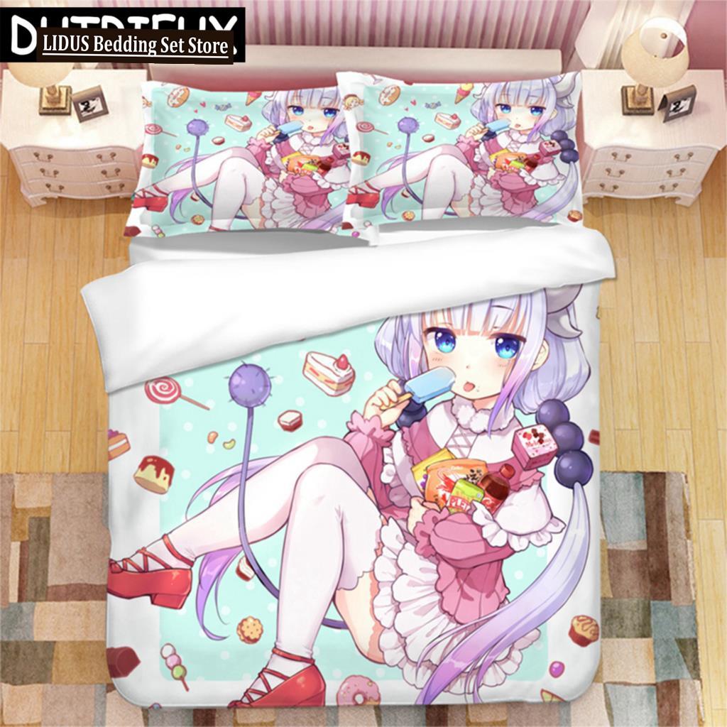 Japanese Anime KannaKamui 3D Printed Bedding Set Duvet Covers Pillowcases Comforter Bedding Set Bedclothes Duvet Cover 01