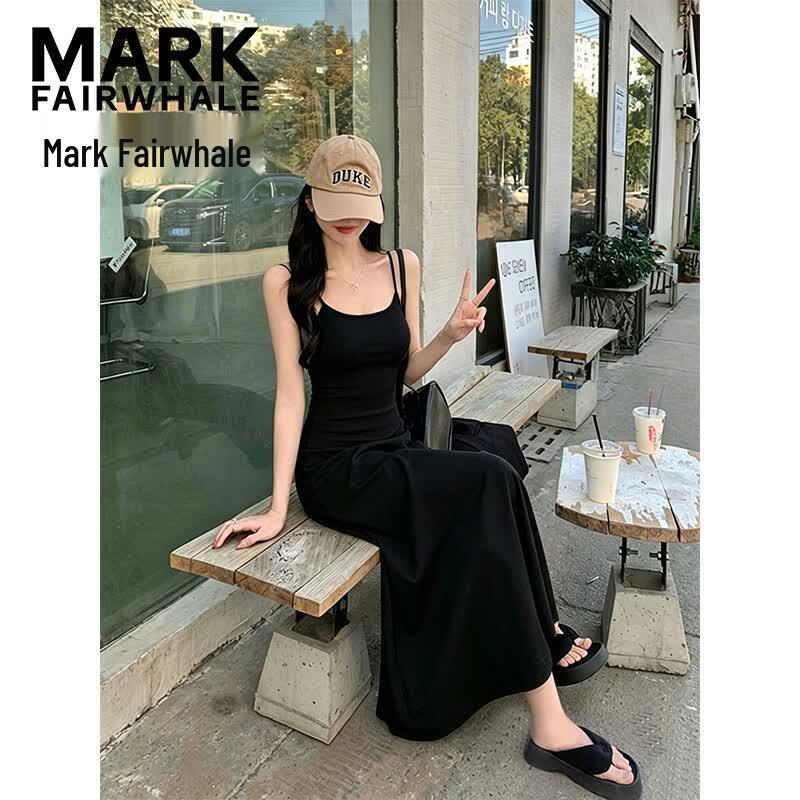 MARK FAIRWHALE Women s A-Line Spaghetti Strap Maxi Dress M