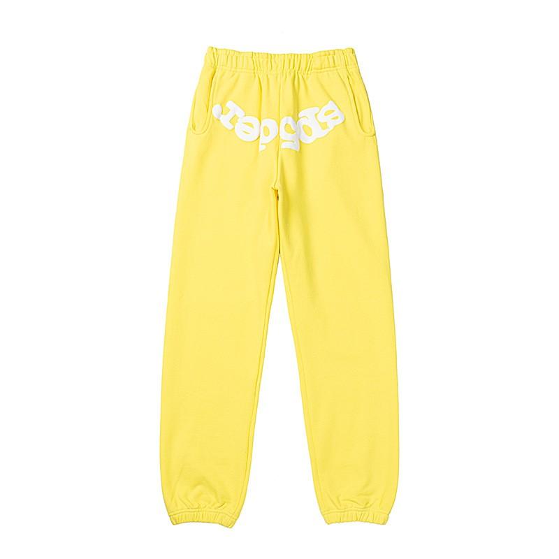 24 Street Spider Web 555 3D Puff Sweatshirt Pants Set Unisex High Casual Sporty