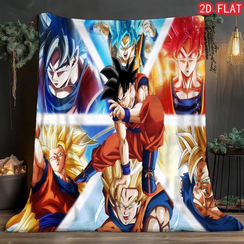 

Dragon Ball Quality Fabric Blanket Soft Flannel Warm Blanket for Long Term Daily Use THW 75x90cm