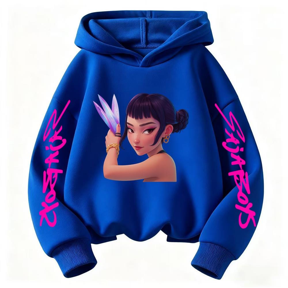 

New KPop Devil Hunter Children s Hoodie for Girls and Boys, Fashionable and Sweet Y2K Autumn/Winter Long Sleeve Children s 100