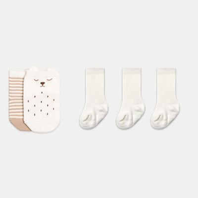Hi Baby Club Κάλτσες Νεογέννητου Σετ 5 Τεμαχίων, κορεατικά βρεφικά προϊόντα