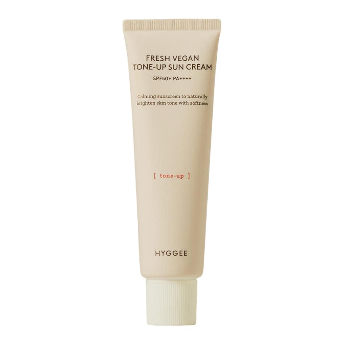 HYGGEE Fresh Vegan Tone Up Suncream 50ml [SPF50+ PA++++] Brightening Mineral Sunscreen