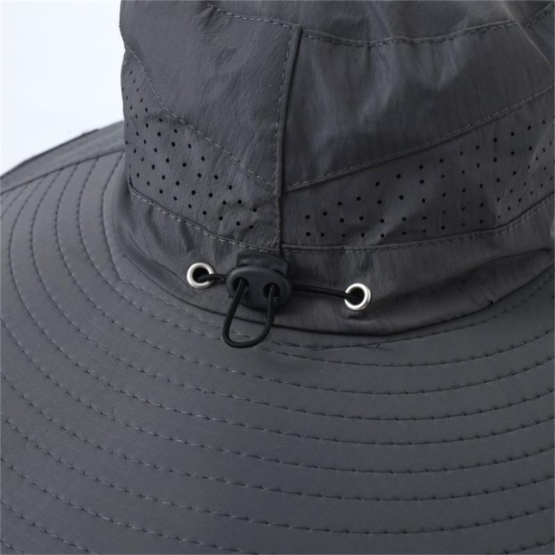 Rechargeable Outdoor Fisherman Hat Built In Fan Solar Charging Lightweight Breathable Sun Protection For Men Women