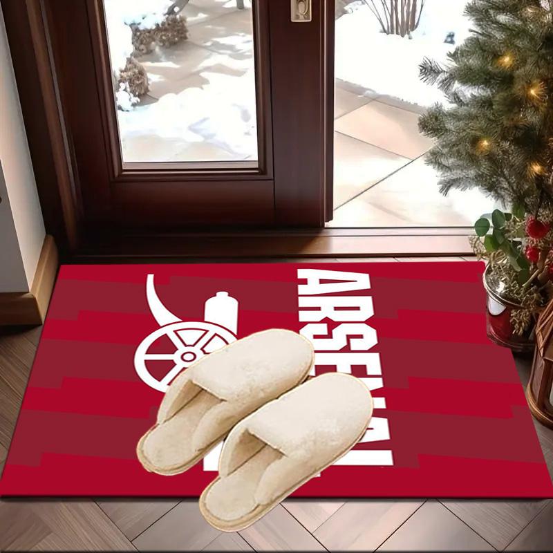 Arsenal Football Club Wappen Teppich für Büro, Stuhlunterlage, Dekorteppich Wohnzimmer Matte, Große Größe Fan Geschenke Weihnachtsgeschenke