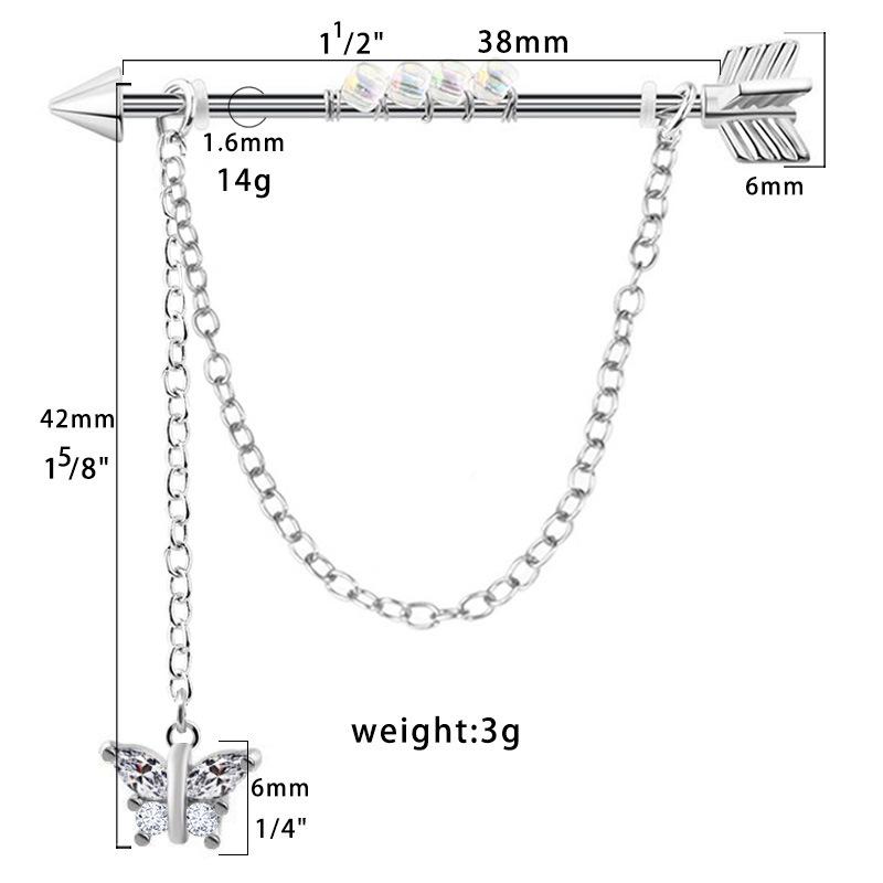 Gaibei European & American Cross-Border Ear Bridge & Bone Nail Chain Piercing