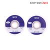 2Pcs 1.0/1.5/2.0/2.5MM 1.5M Welding Wires Desoldering Braid Solder Remover Wick Wire Welding Tin Sucker Repair Tool