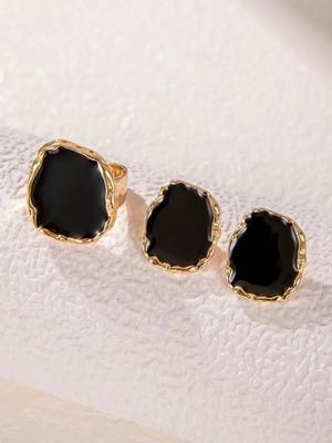 Oorbellen en Ring Set