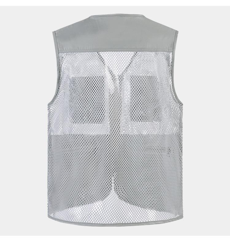 Men's Quick-Dry Multi-Pocket Outdoor Vest for Summer Fishing and Photography