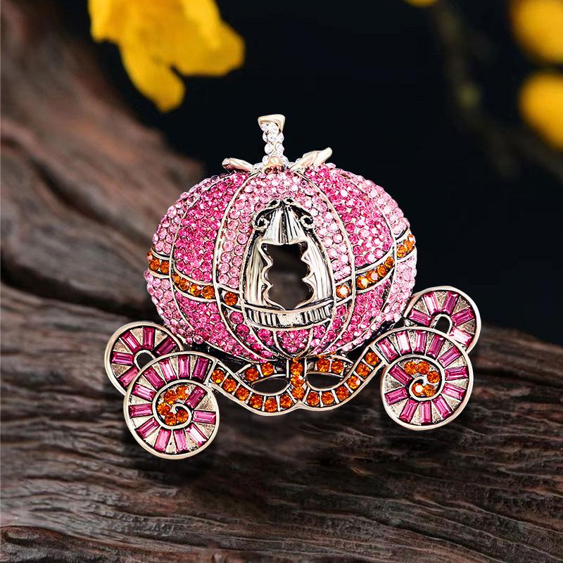 Ретро Тяжелая Промышленность Тыква Машина Женская Модная Брошь 6*7CM