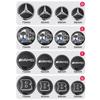 FFYE5 56mm 60mm 65mm 75mm Car Wheel Center Hub Cap Badge Sticker For Mercedes Benz W204 W205 W211 W212 W213 W166 W167 W117 W247 W176