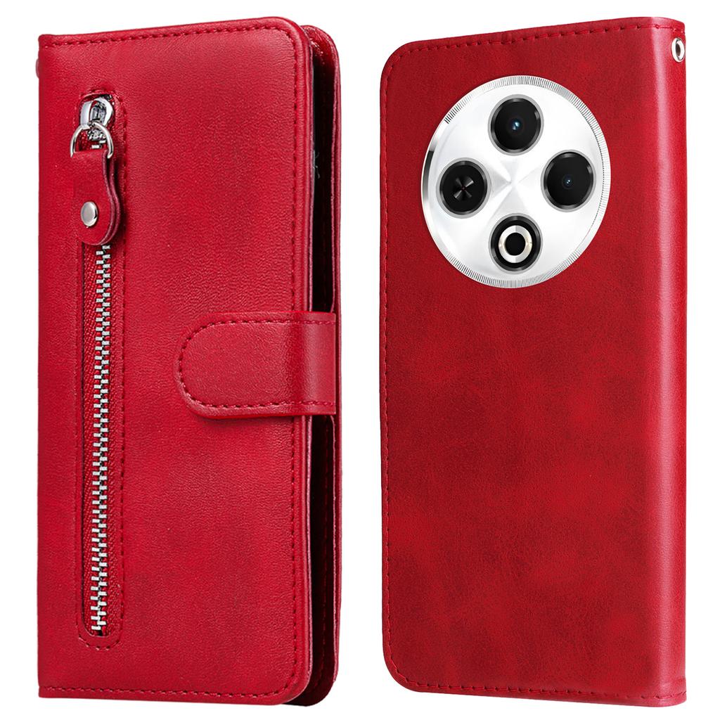 For TECNO Spark 30 4G Case Zipper Wallet Calf Texture PU Leather Phone Cover