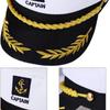 Navy Captain Hat Skipper Yacht Hat Sailor Costume Cosplay Fancy Dress