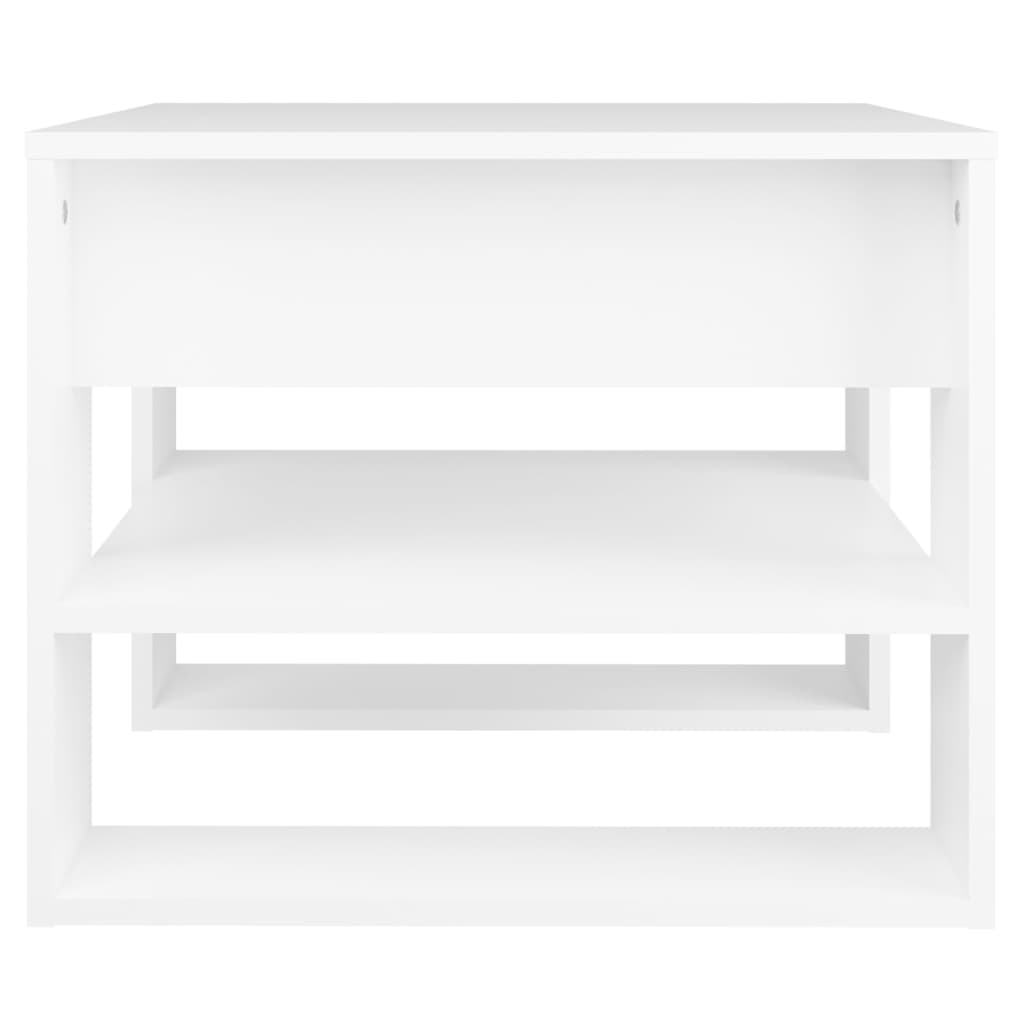 Coffee Table White 55.5 x 55 x 45 cm Particleboard