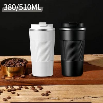 510ml 380ml Stainless Steel Coffee Cup Thermal Mug Garrafa Caneca Non-slip Travel Car Termica Cafe Copo Termico Insulated Bottle