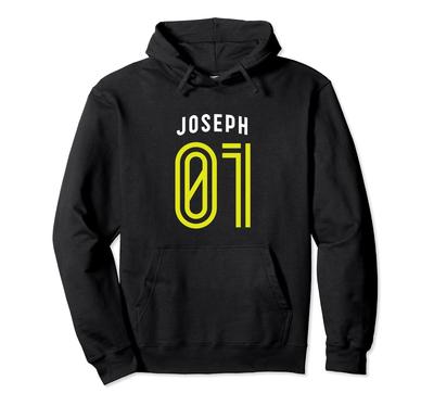 JOSEPH 01 - Number One Team Sports Fan Varsity Style Hoodie