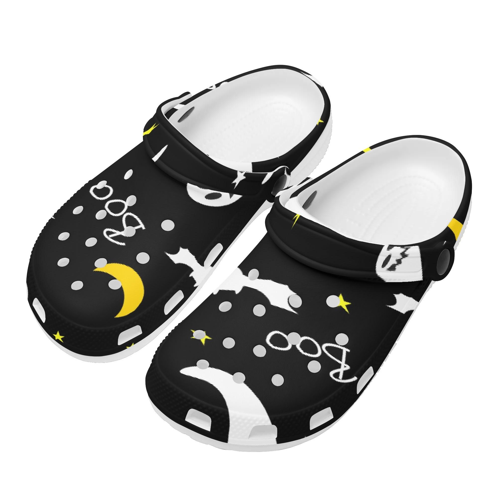 Summer Printed EVA Clogs Adult Unisex Ventilated Breathable Slip On Casual Shoes Lightweight Summer Sandals Daily Comfort 36 белый