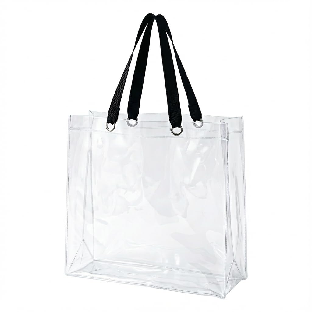 [Коллекция Чиби] Прозрачная виниловая сумка, Прозрачная сумка, Ш40 x Г15 x В40 см, Прозрачная сумка-тоут, Сумка для осикацу, Женская, Прозрачная сумка, Водонепроницаемая