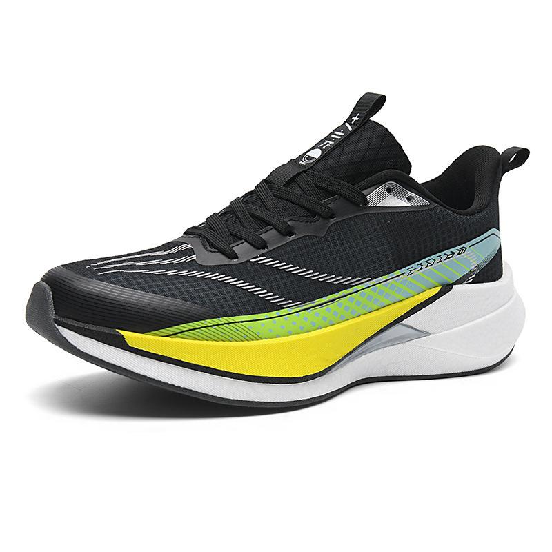 Men's & Youth Carbon Plate Running Shoes - Lightweight, Anti-slip Sports Footwear for Students & Physical Fitness Tests