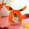 Transparent Cookie Bags with Drawstrings 48 Pcs Halloween Candy Bags, Kids Trick or Treat Goodie Cute Rabbit Small Containers for Party Ear