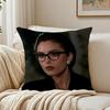 MMonica Bellucci Cushion Cover Linen Pillowcase Soft  for Sofa Bed Home Room Decor