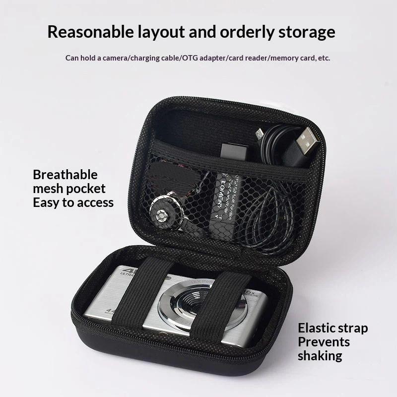 Hard Shell Camera Case Shockproof Design Inner Mesh Pocket For Travel Carrying Camera Cables And Accessories