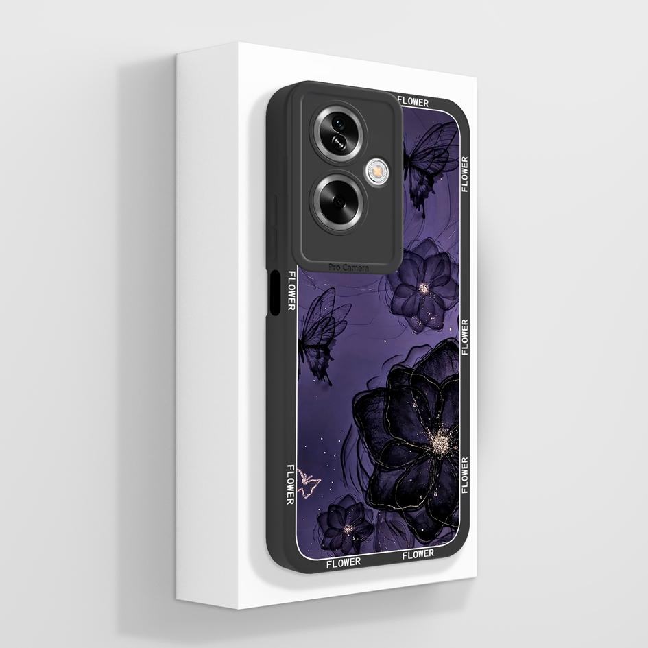 For OPPO A79 A77 A77s A78 A83 A91 A92 A93 A93s A94 A95 A96 4G 5G Phone Cases Lovely Panda Kitten Pattern Liquid Silicone Anti Slip Shell For OPPO Capa