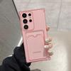 Clear Card Slot Case for Samsung S26U/S24/S25/A57/A16/Note20 - Full Coverage Soft Silicone Protection