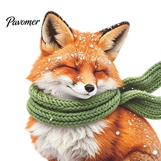 Removable Fox Sticker Static Window Cling, Christmas Winter Glass Stickers, PVC Electrostatic Cling Decal for Home Door & Decoration, Wall Art