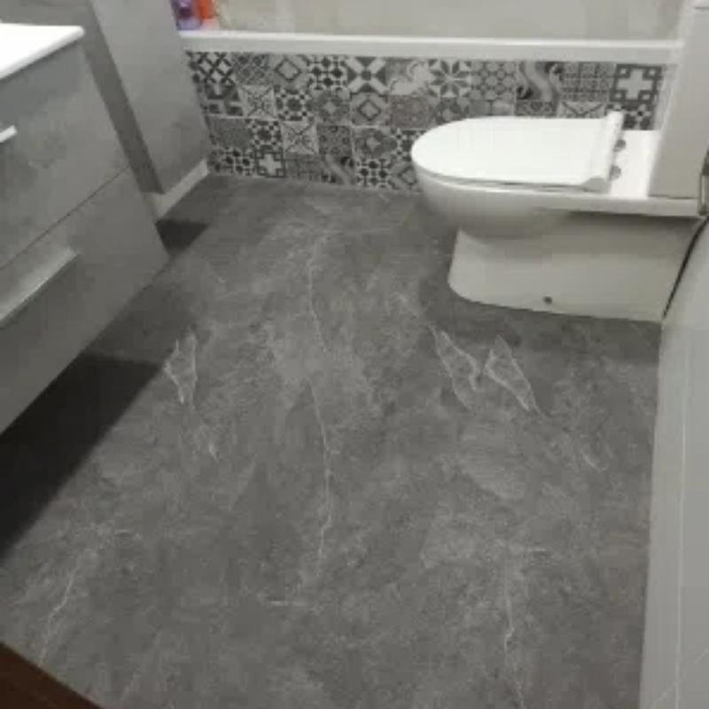 40/59cm Cement Grey Self-adhesive Waterproof Floor Stickers Home Decoration PVC Floor Stickers For Living Room TV background