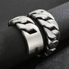20/24/31MM Stainless Steel Larger Necklace for Men Women Hip Hop Golden Street Accessories Shiny Big Rock Trendy Party Jewelry