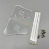 1 Set Dental-Kieferorthopädie-Zangenregal Organizer Acryl-Ständer Halter Pinzetten-Rack Klare Zahnmedizinische Werkzeuge