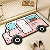 Bathroom Alien Creative Cart Diatom Mud Floor Mat Anti Fouling, Anti Slip, Water Absorbing, Quick Drying Foot Mat