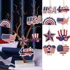 9PCS Independence Day Star Hangings Decorative Ornament Perfect for Enhancing Holidays Spirit in Homes and Party Venues
