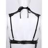 New Sexy Patent Leather Halter Lace Button Bodysuit Sex Set