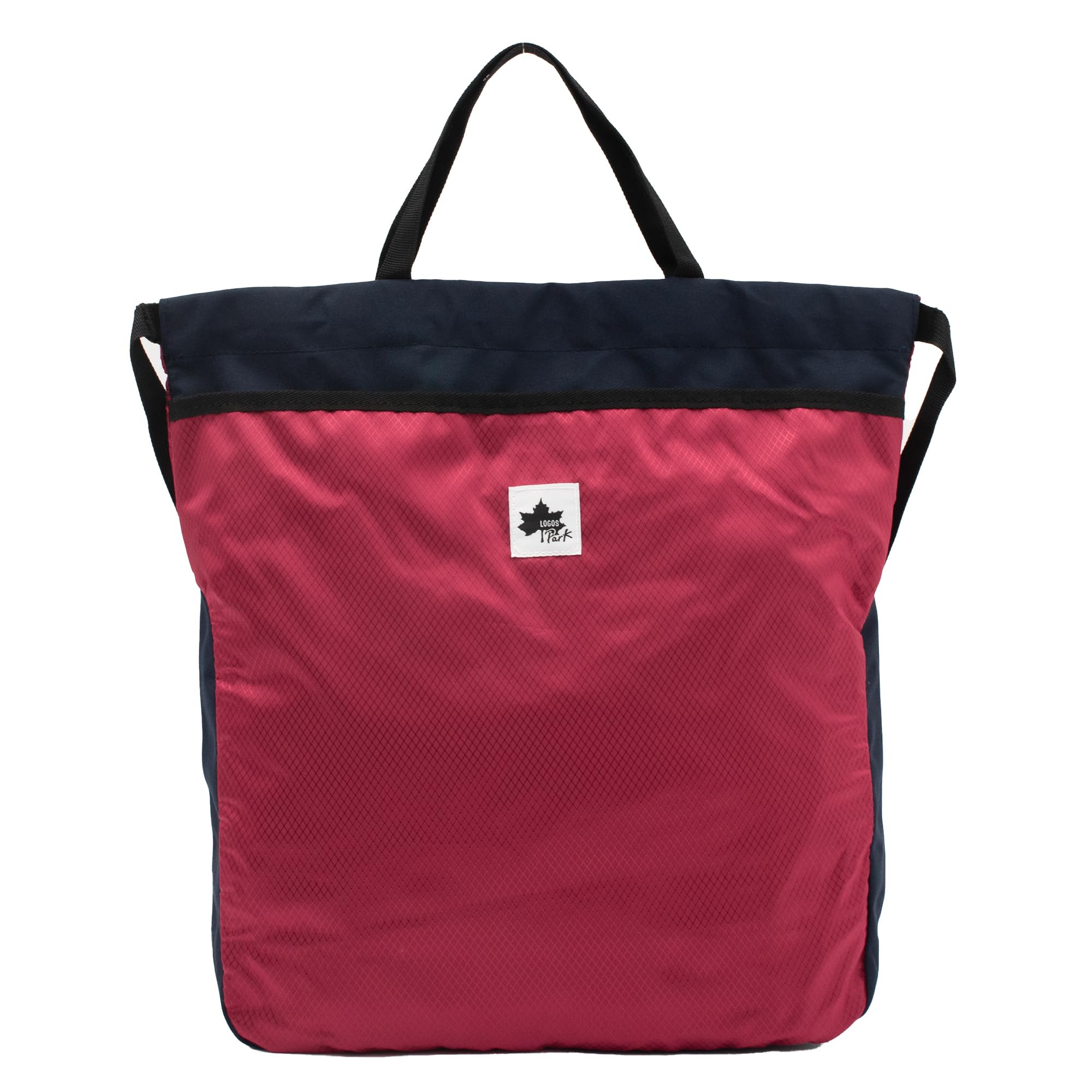 

Knapsack with outside pocket 2WAY gym sack tote bag bicolor red medium [Logo Spark] червоний