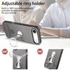 For iPhone 17 Air Case Folding Kickstand Twill Texture Leather Back Cover