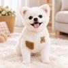 Fleece-lined Dog Hiking Jacket Winter Plush Dogs Coat Fashion Pet Clothes  for Small Medium Dog